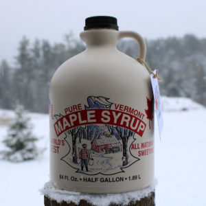 Half-Gallon jug of 100% Vermont Black Creek Maple syrup