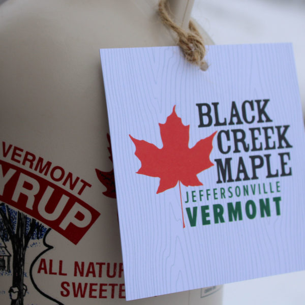 One Quart jug of 100% Vermont Black Creek Maple syrup